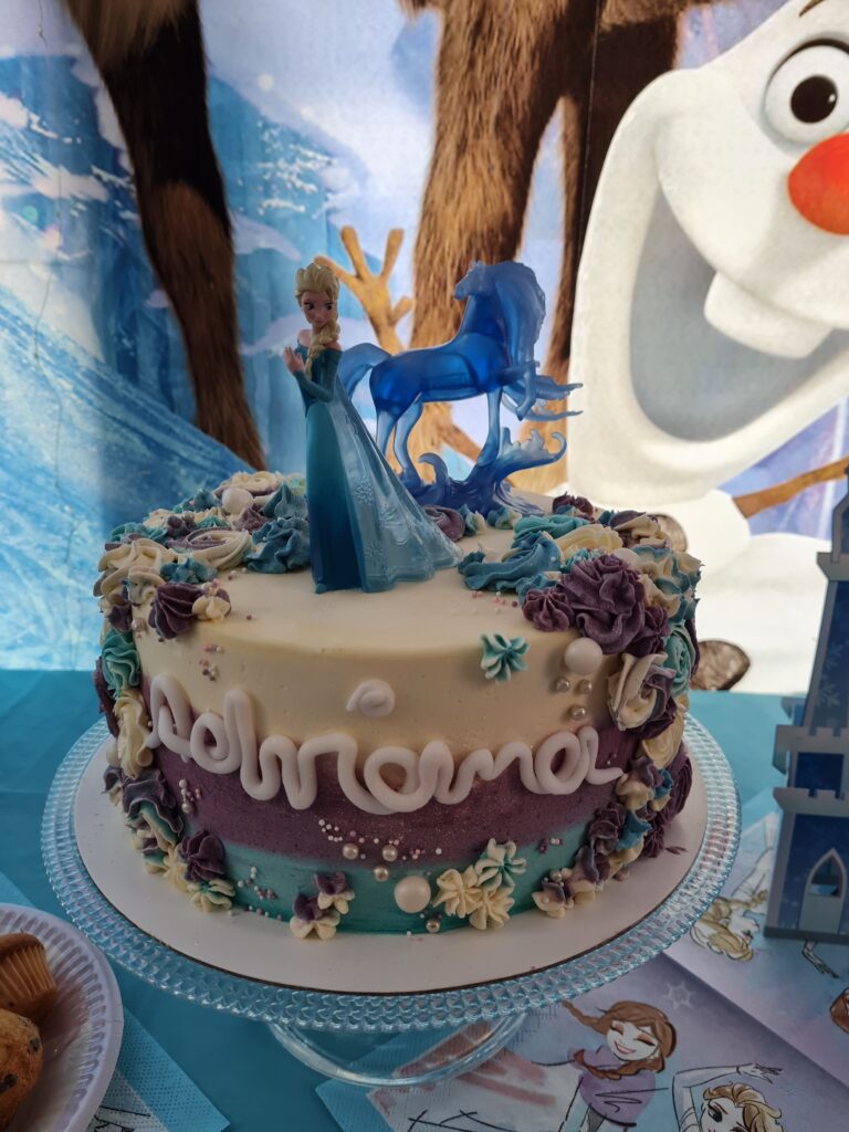 Frozen Elsa Torte Kindergeburtstag